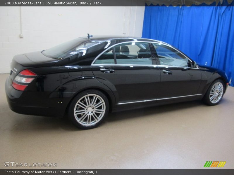 Black / Black 2008 Mercedes-Benz S 550 4Matic Sedan