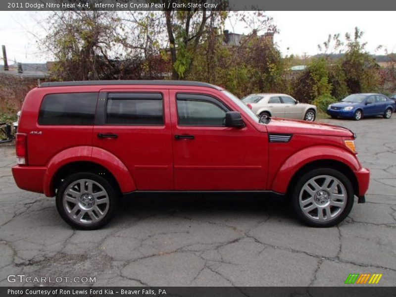 Inferno Red Crystal Pearl / Dark Slate Gray 2011 Dodge Nitro Heat 4x4