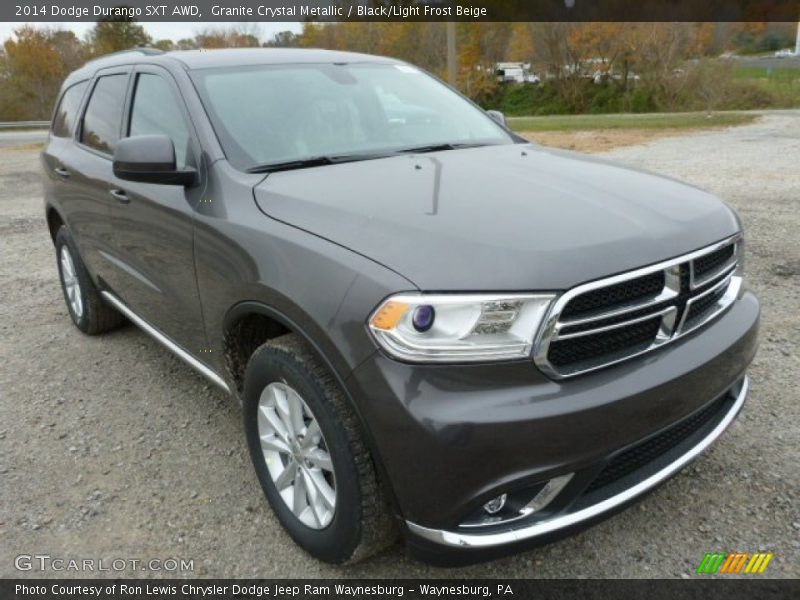 Granite Crystal Metallic / Black/Light Frost Beige 2014 Dodge Durango SXT AWD