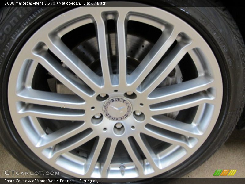 Black / Black 2008 Mercedes-Benz S 550 4Matic Sedan