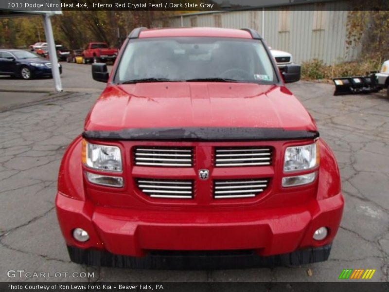 Inferno Red Crystal Pearl / Dark Slate Gray 2011 Dodge Nitro Heat 4x4