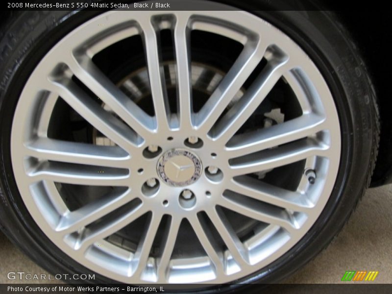 Black / Black 2008 Mercedes-Benz S 550 4Matic Sedan