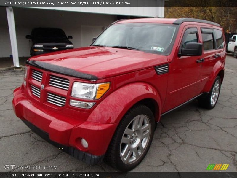 Inferno Red Crystal Pearl / Dark Slate Gray 2011 Dodge Nitro Heat 4x4