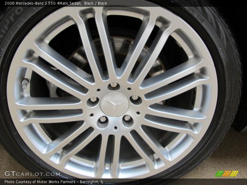 Black / Black 2008 Mercedes-Benz S 550 4Matic Sedan