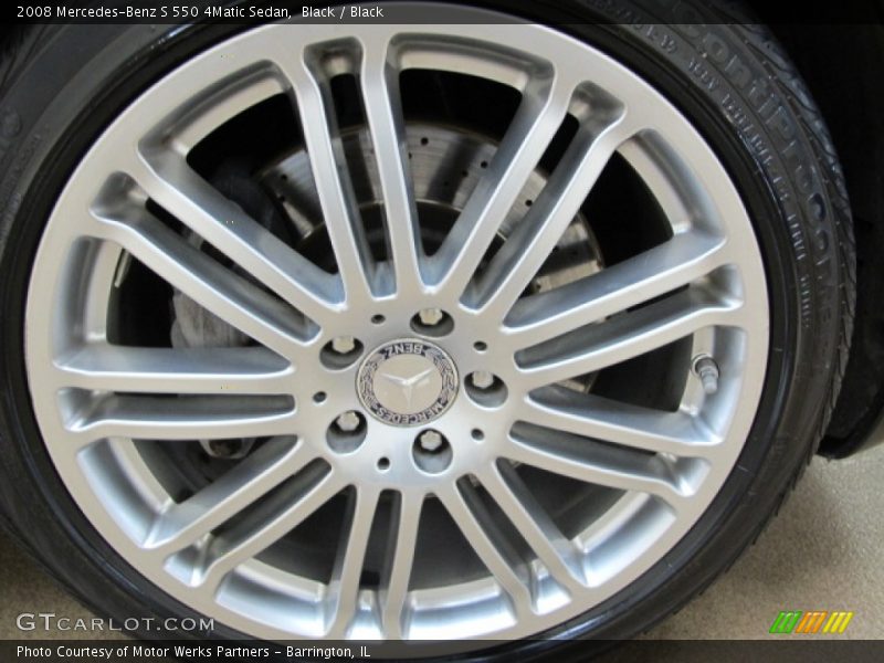 Black / Black 2008 Mercedes-Benz S 550 4Matic Sedan