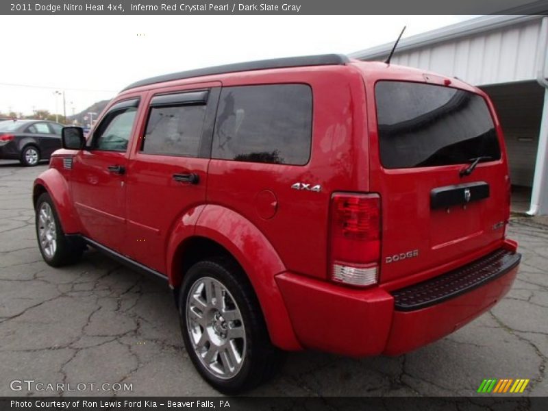 Inferno Red Crystal Pearl / Dark Slate Gray 2011 Dodge Nitro Heat 4x4