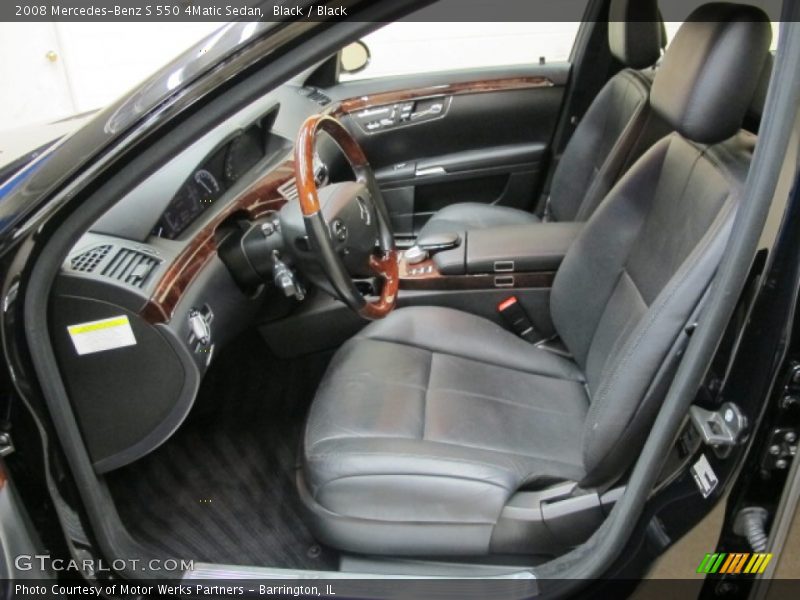 Black / Black 2008 Mercedes-Benz S 550 4Matic Sedan