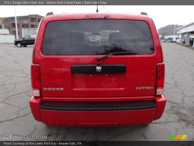 Inferno Red Crystal Pearl / Dark Slate Gray 2011 Dodge Nitro Heat 4x4