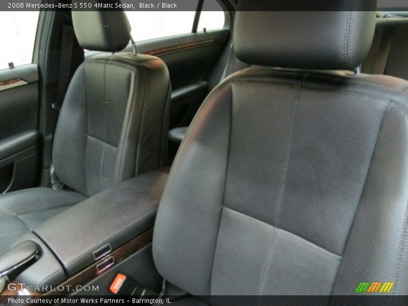 Black / Black 2008 Mercedes-Benz S 550 4Matic Sedan