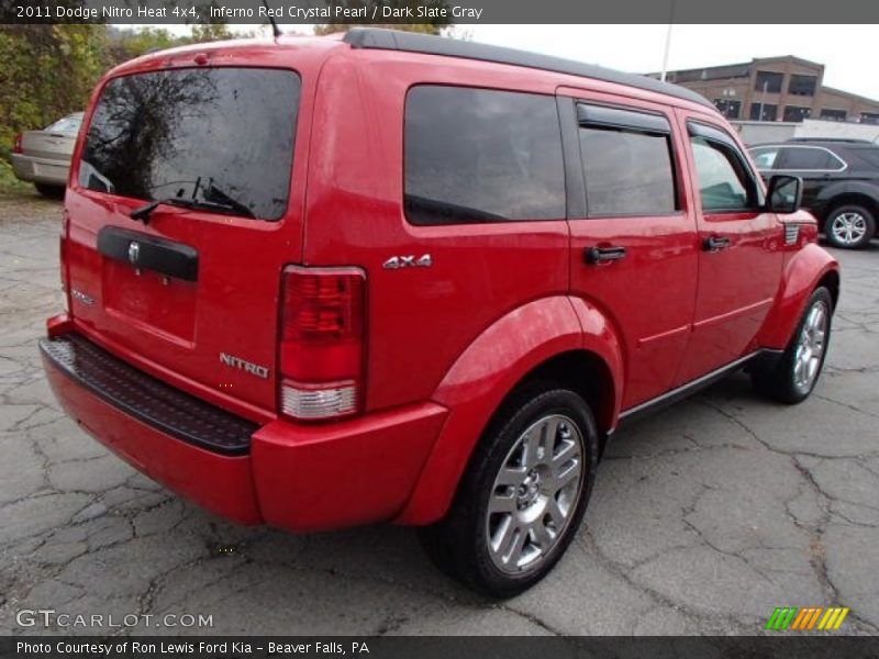 Inferno Red Crystal Pearl / Dark Slate Gray 2011 Dodge Nitro Heat 4x4