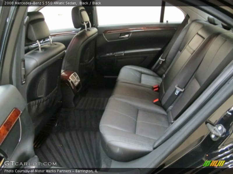 Black / Black 2008 Mercedes-Benz S 550 4Matic Sedan