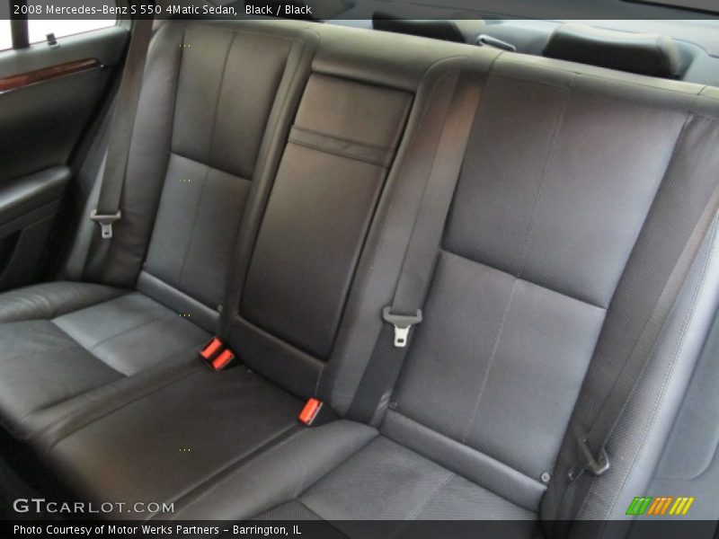Black / Black 2008 Mercedes-Benz S 550 4Matic Sedan
