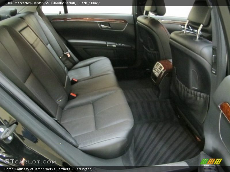 Black / Black 2008 Mercedes-Benz S 550 4Matic Sedan