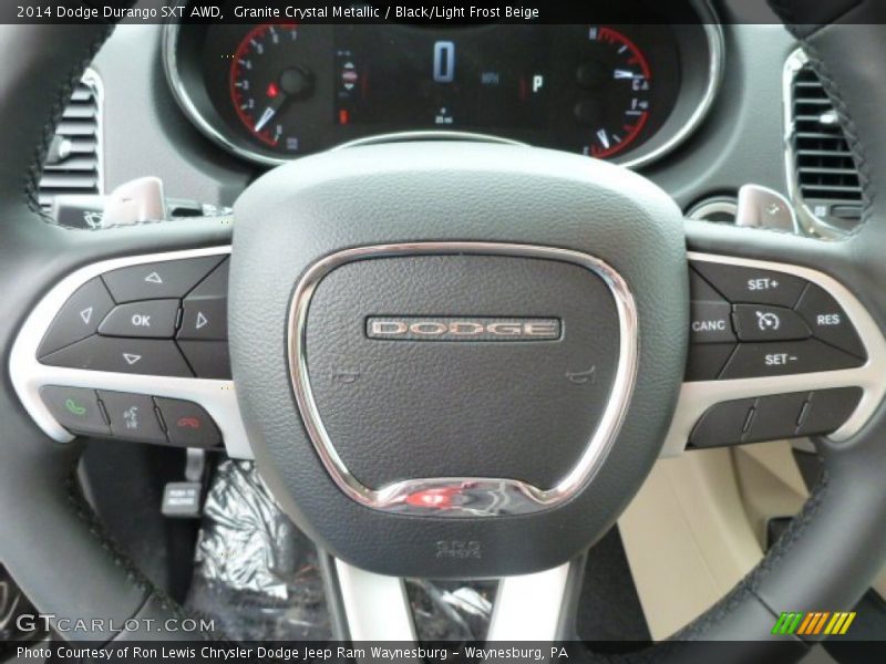 Granite Crystal Metallic / Black/Light Frost Beige 2014 Dodge Durango SXT AWD