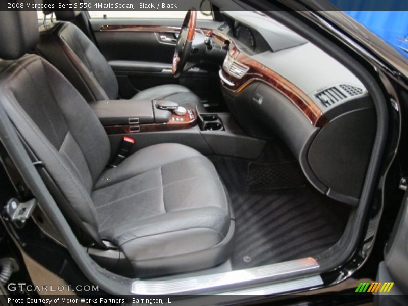 Black / Black 2008 Mercedes-Benz S 550 4Matic Sedan