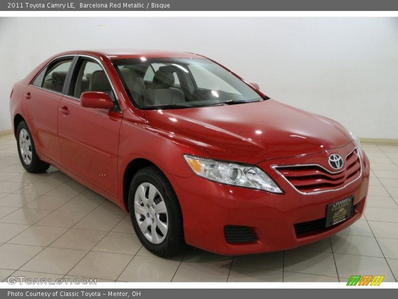 Barcelona Red Metallic / Bisque 2011 Toyota Camry LE