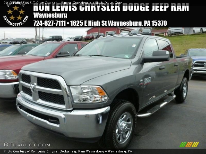 Mineral Gray Metallic / Black/Diesel Gray 2013 Ram 3500 SLT Crew Cab 4x4