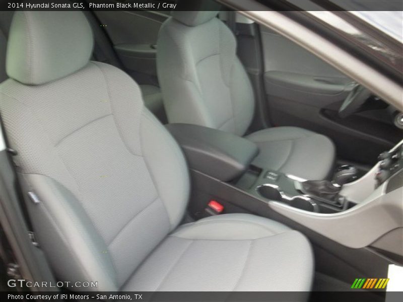 Phantom Black Metallic / Gray 2014 Hyundai Sonata GLS