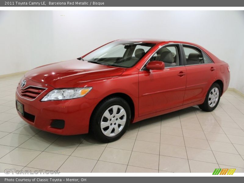 Barcelona Red Metallic / Bisque 2011 Toyota Camry LE