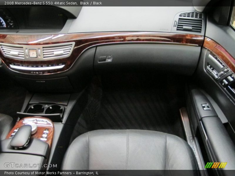 Black / Black 2008 Mercedes-Benz S 550 4Matic Sedan