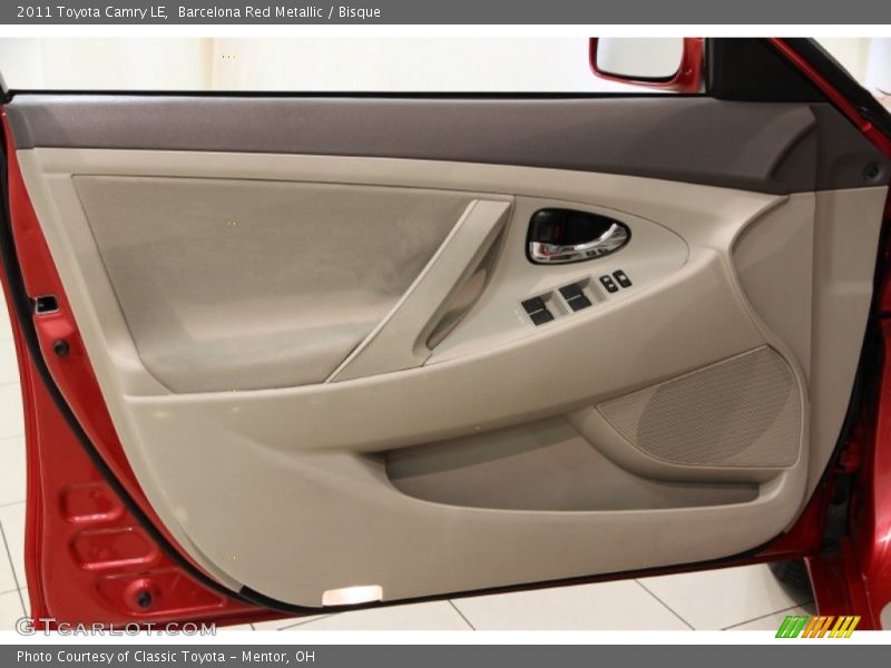 Barcelona Red Metallic / Bisque 2011 Toyota Camry LE