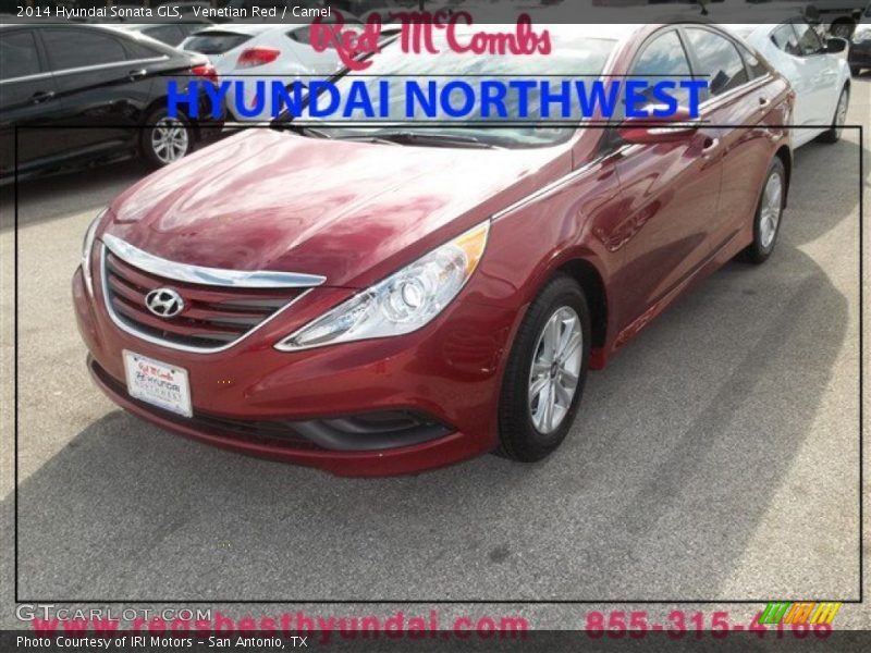 Venetian Red / Camel 2014 Hyundai Sonata GLS