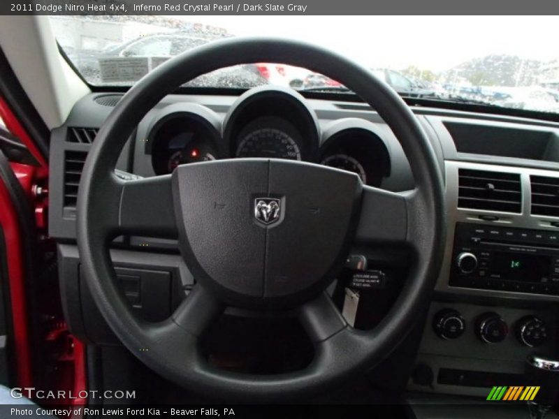 Inferno Red Crystal Pearl / Dark Slate Gray 2011 Dodge Nitro Heat 4x4