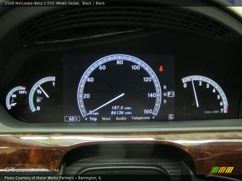 Black / Black 2008 Mercedes-Benz S 550 4Matic Sedan