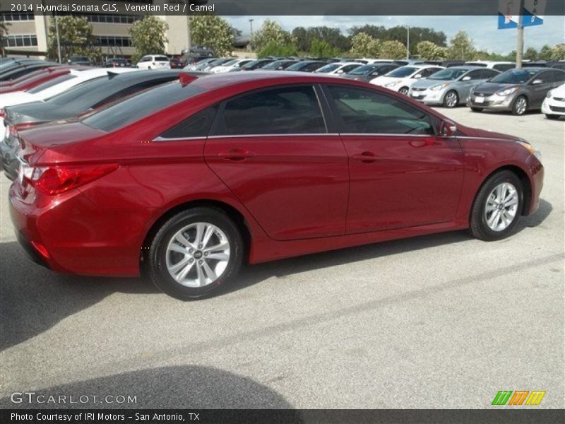 Venetian Red / Camel 2014 Hyundai Sonata GLS