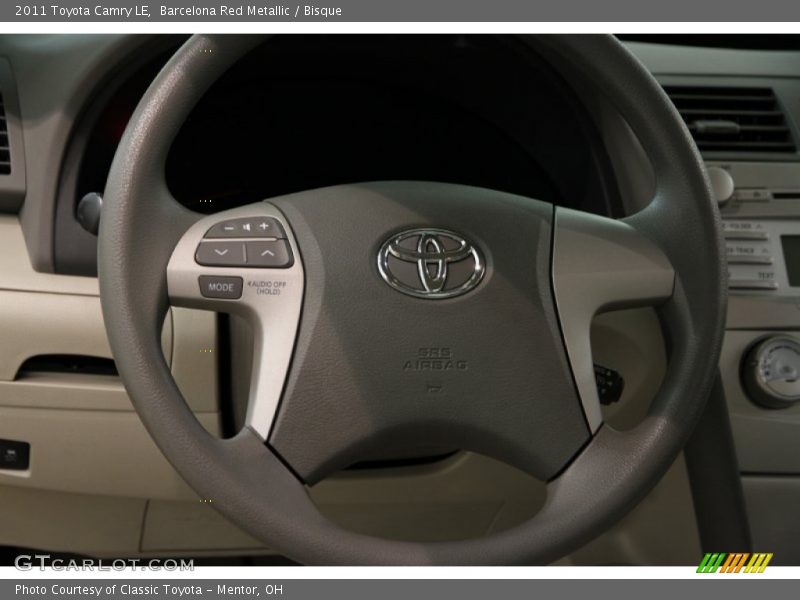 Barcelona Red Metallic / Bisque 2011 Toyota Camry LE