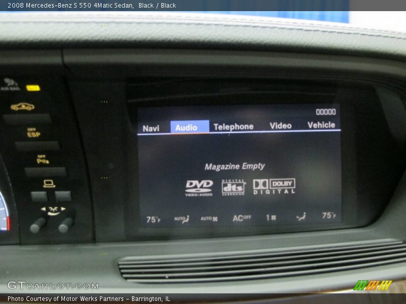 Black / Black 2008 Mercedes-Benz S 550 4Matic Sedan