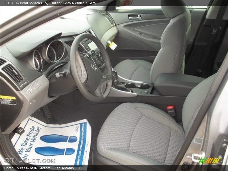Harbor Gray Metallic / Gray 2014 Hyundai Sonata GLS