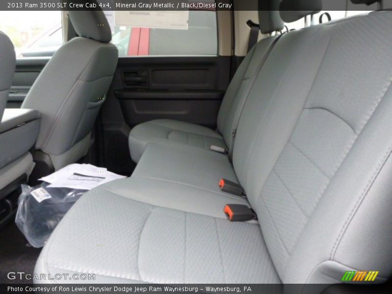 Rear Seat of 2013 3500 SLT Crew Cab 4x4