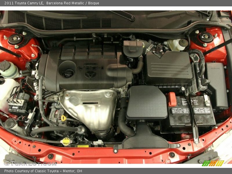 Barcelona Red Metallic / Bisque 2011 Toyota Camry LE