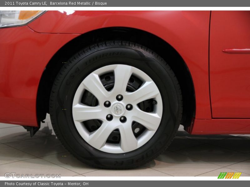 Barcelona Red Metallic / Bisque 2011 Toyota Camry LE