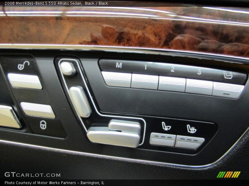 Black / Black 2008 Mercedes-Benz S 550 4Matic Sedan