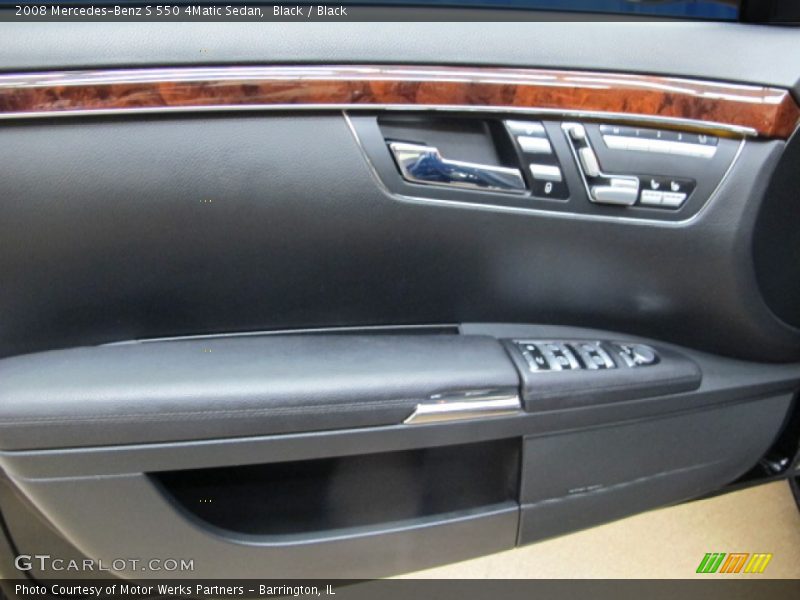 Black / Black 2008 Mercedes-Benz S 550 4Matic Sedan