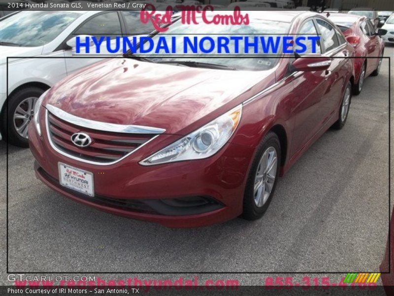 Venetian Red / Gray 2014 Hyundai Sonata GLS