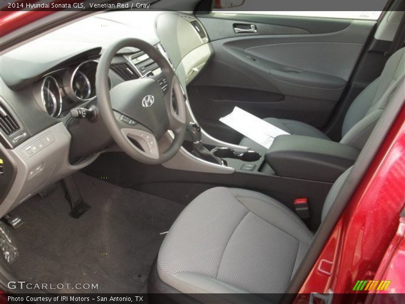 Venetian Red / Gray 2014 Hyundai Sonata GLS