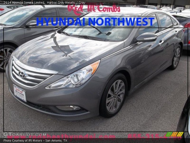 Harbor Gray Metallic / Gray 2014 Hyundai Sonata Limited