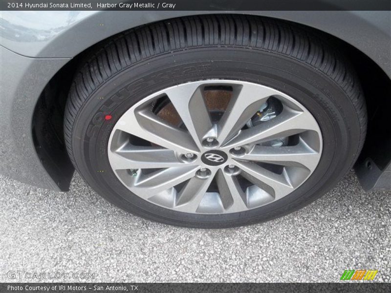 Harbor Gray Metallic / Gray 2014 Hyundai Sonata Limited