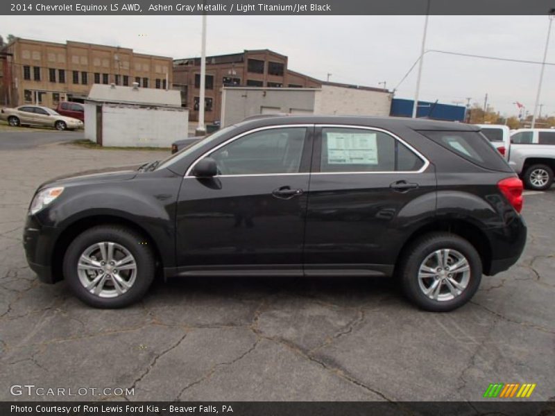 Ashen Gray Metallic / Light Titanium/Jet Black 2014 Chevrolet Equinox LS AWD