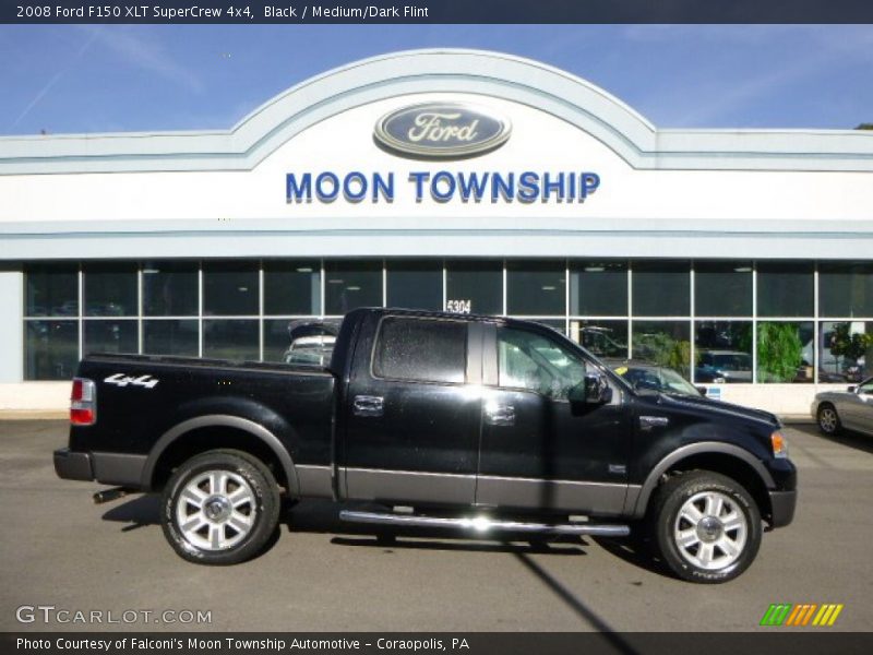 Black / Medium/Dark Flint 2008 Ford F150 XLT SuperCrew 4x4