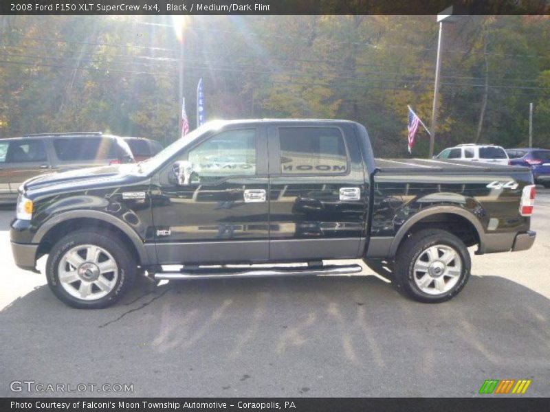 Black / Medium/Dark Flint 2008 Ford F150 XLT SuperCrew 4x4