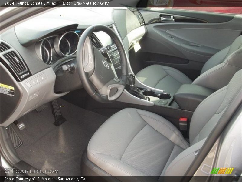 Harbor Gray Metallic / Gray 2014 Hyundai Sonata Limited