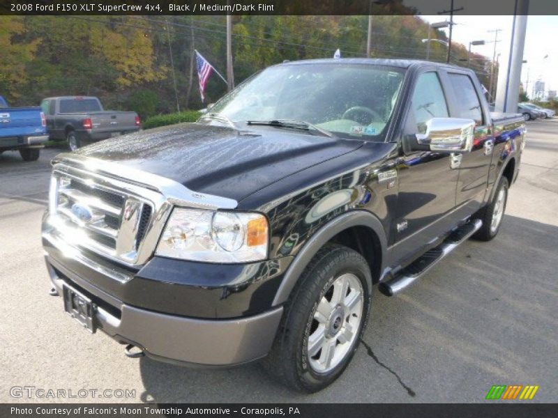 Black / Medium/Dark Flint 2008 Ford F150 XLT SuperCrew 4x4
