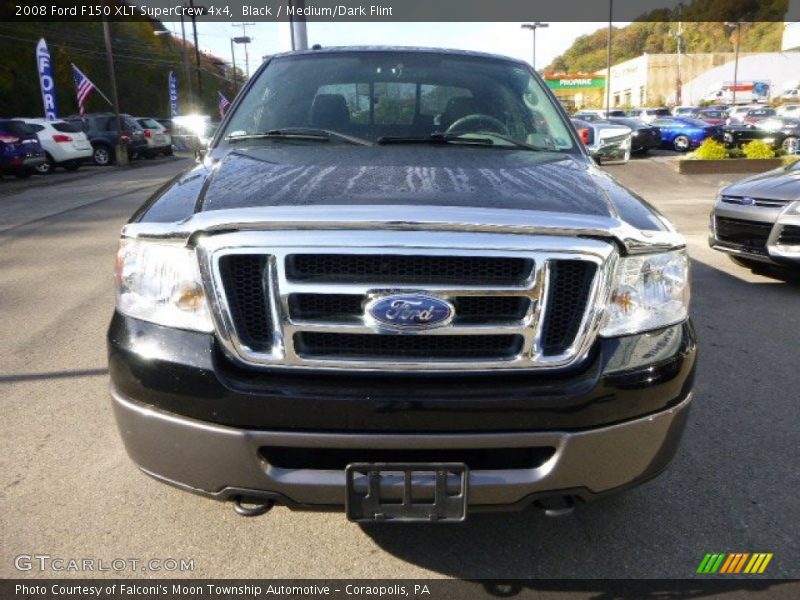 Black / Medium/Dark Flint 2008 Ford F150 XLT SuperCrew 4x4