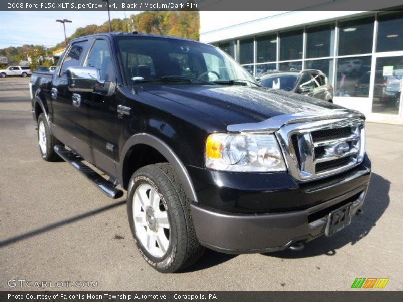 Black / Medium/Dark Flint 2008 Ford F150 XLT SuperCrew 4x4