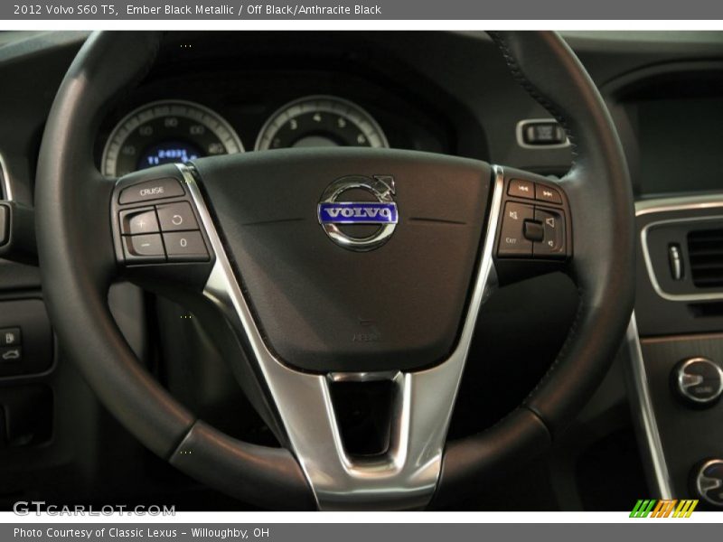 Ember Black Metallic / Off Black/Anthracite Black 2012 Volvo S60 T5
