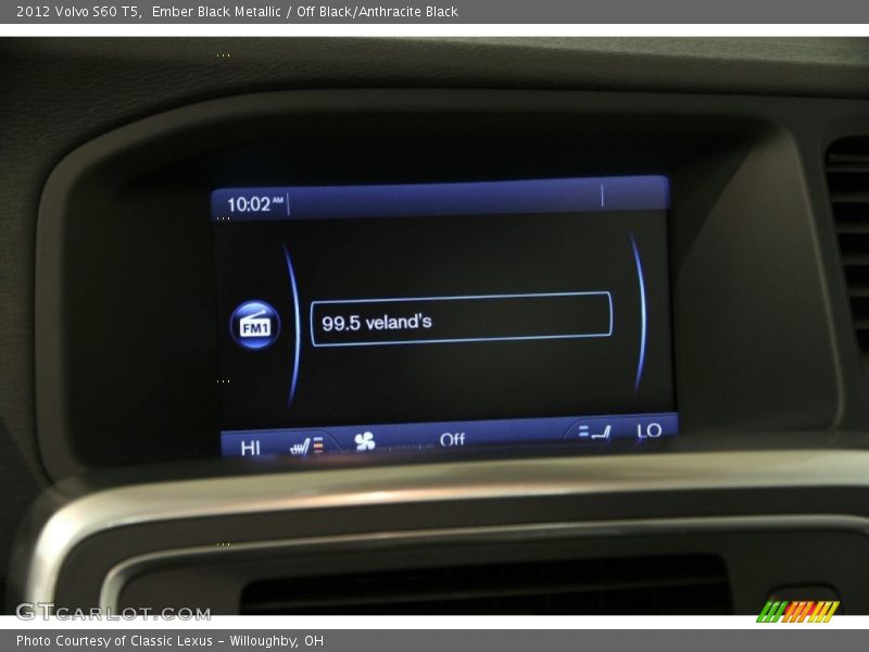 Ember Black Metallic / Off Black/Anthracite Black 2012 Volvo S60 T5